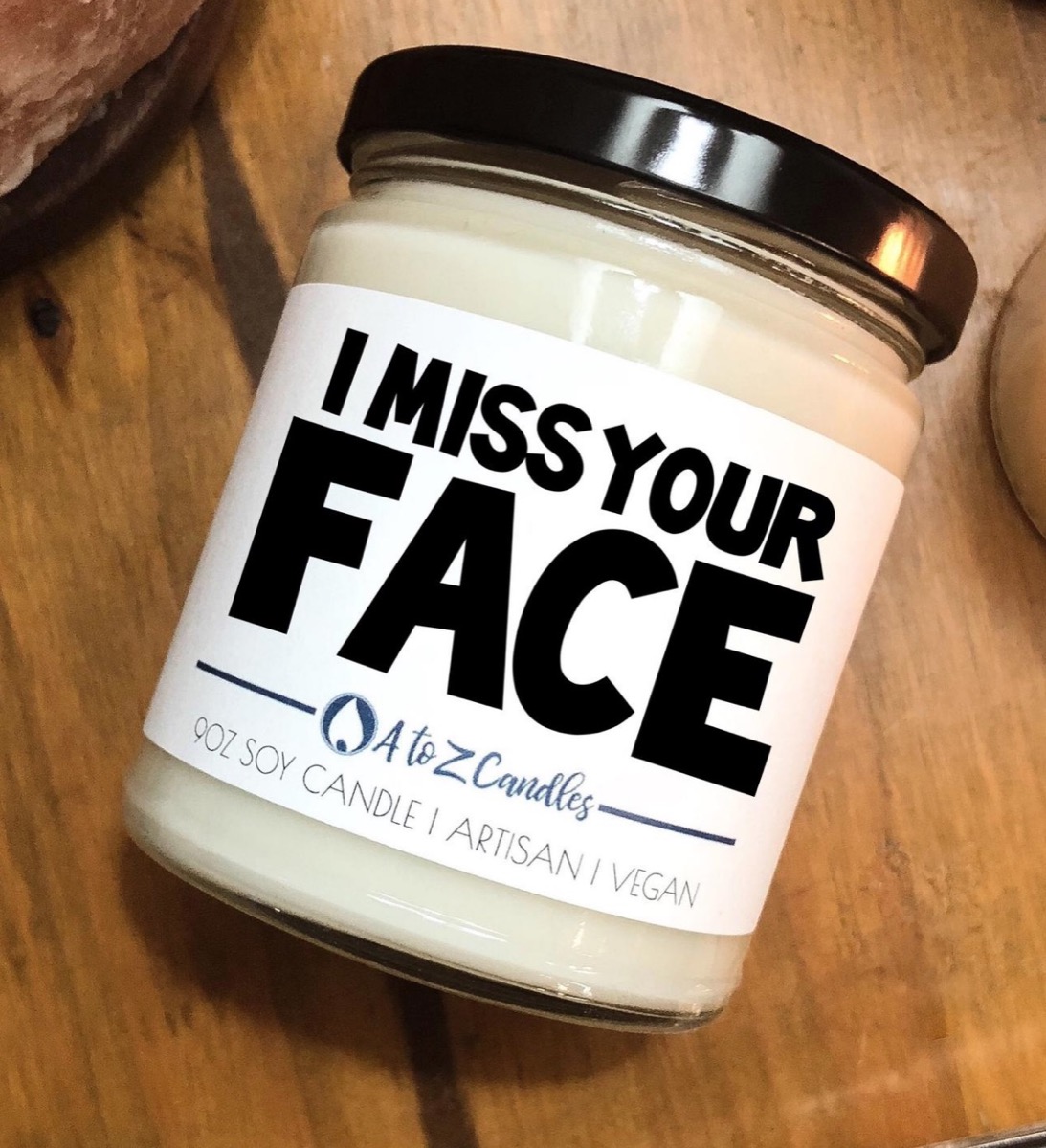 i miss your face soy candle, best friend gifts