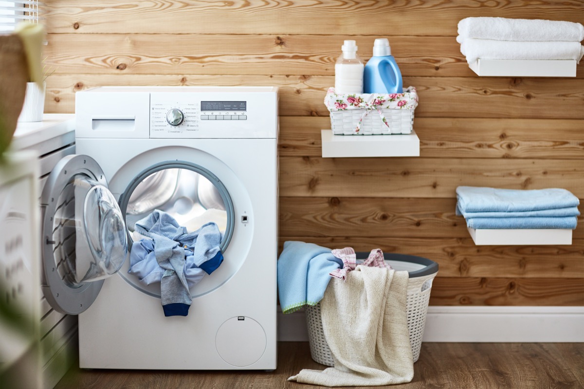 Washing Machine Room with a Dryer , old school cleaning tips