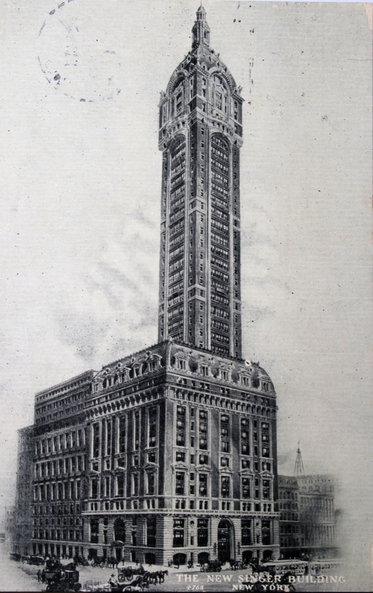 B1P4PC New Singer building in New York tallest buildings