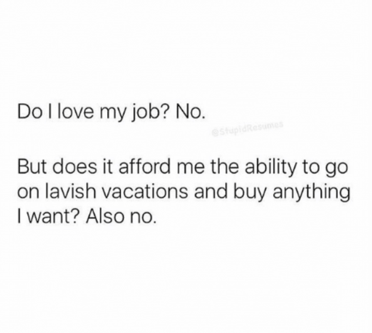 funny work meme about job