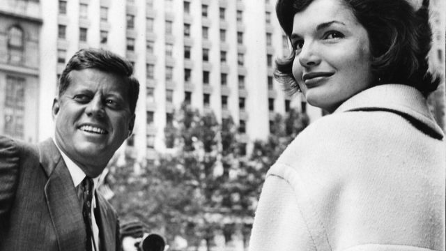 J71K5J John F. Kennedy, the nation's 35th President, would have turned 100 years old on May 29, 2017. With the centennial anniversary of John F. Kennedy's birth, the former president's legacy is being celebrated across the nation. PICTURED: Oct. 12, 1961 - New York, NY, U.S. - JOHN F. KENNEDY was the 35th President of the United States, as well as the youngest. PICTURED: President Kennedy with First Lady JACKIE KENNEDY at a Broadway Ticker Tape Parade. Credit: KEYSTONE Pictures USA/ZUMAPRESS.com/Alamy Live News