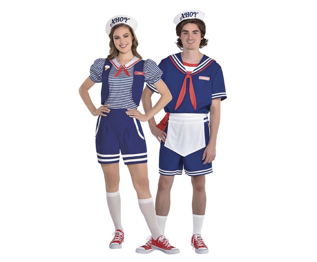 robin and steve from stranger things costumes, halloween costumes 2019