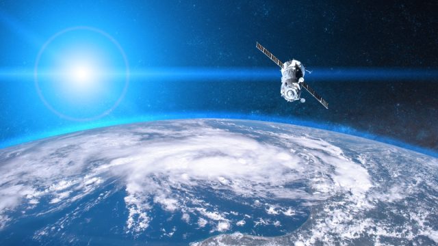 NASA Spacecraft in Outer Space