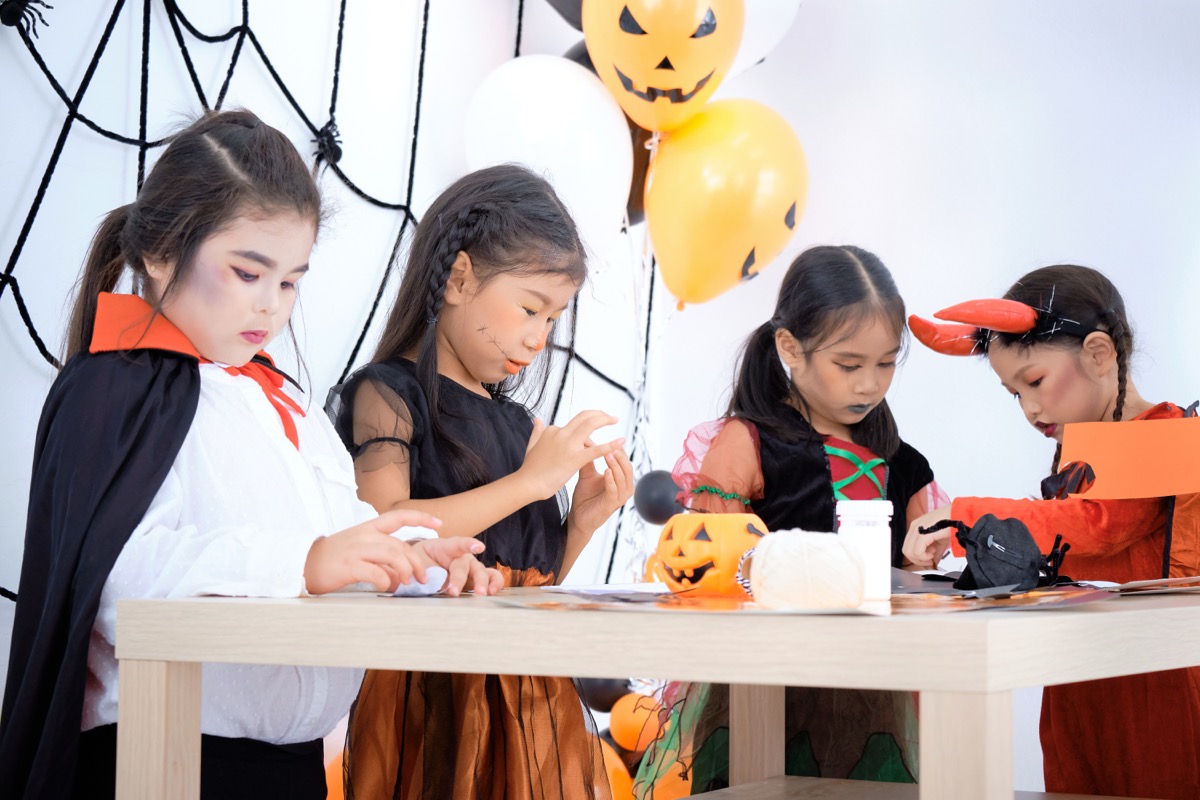 halloween in class
