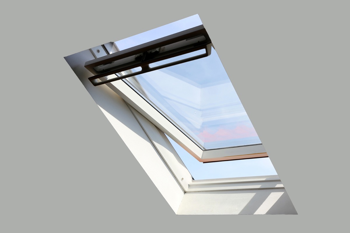 skylight in the top of the building,