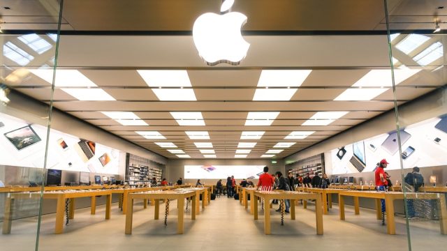 exterior of an apple store
