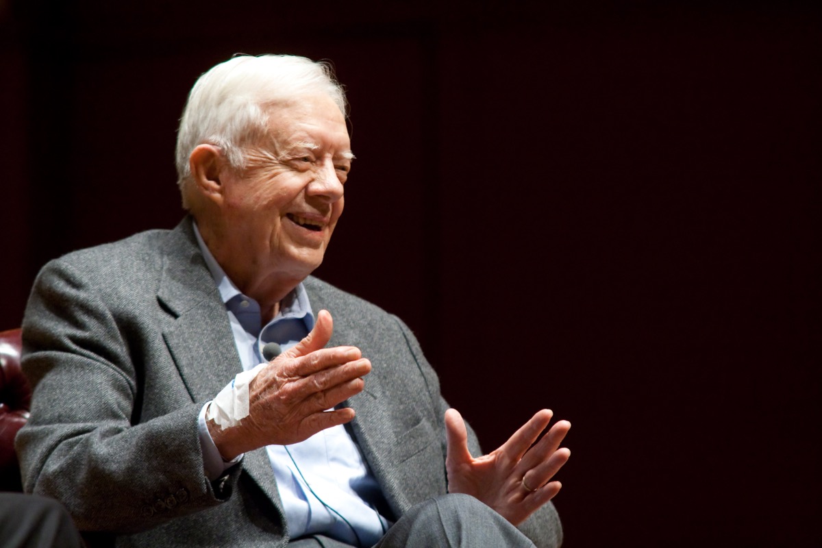 Jimmy Carter speaking at Emory University in 2008