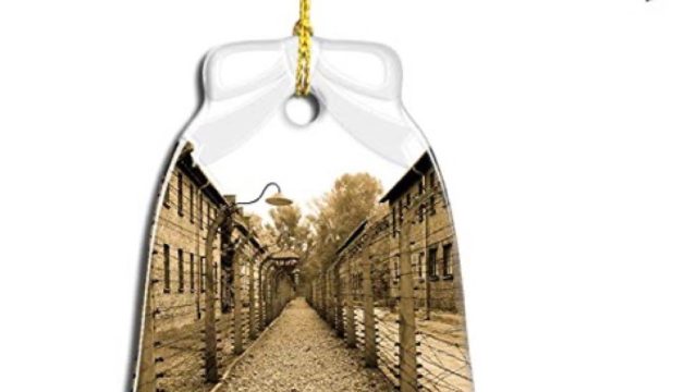 auschwitz christmas ornament