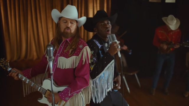 billy ray cyrus and lil nas z in the old town road remix video