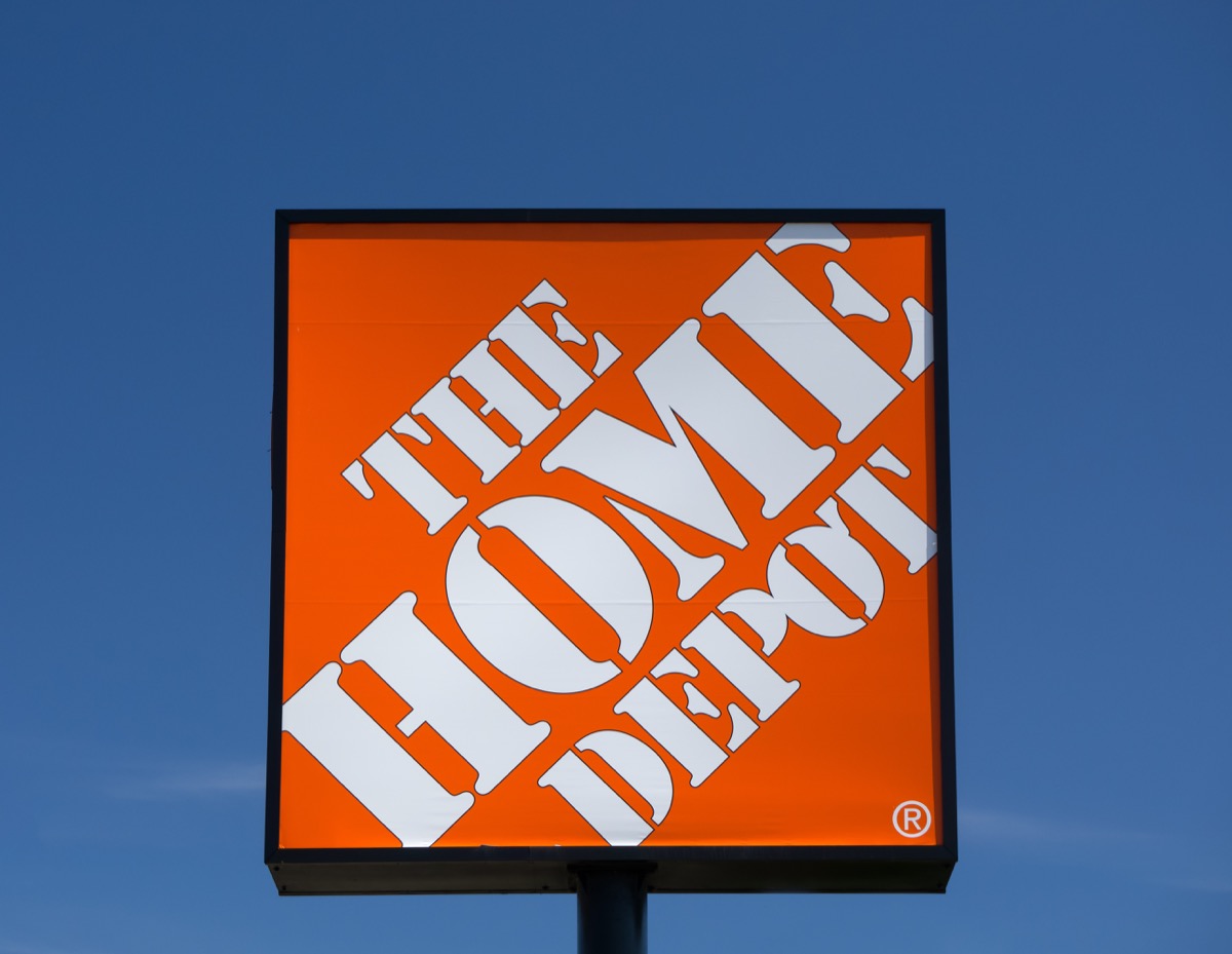 the home depot sign