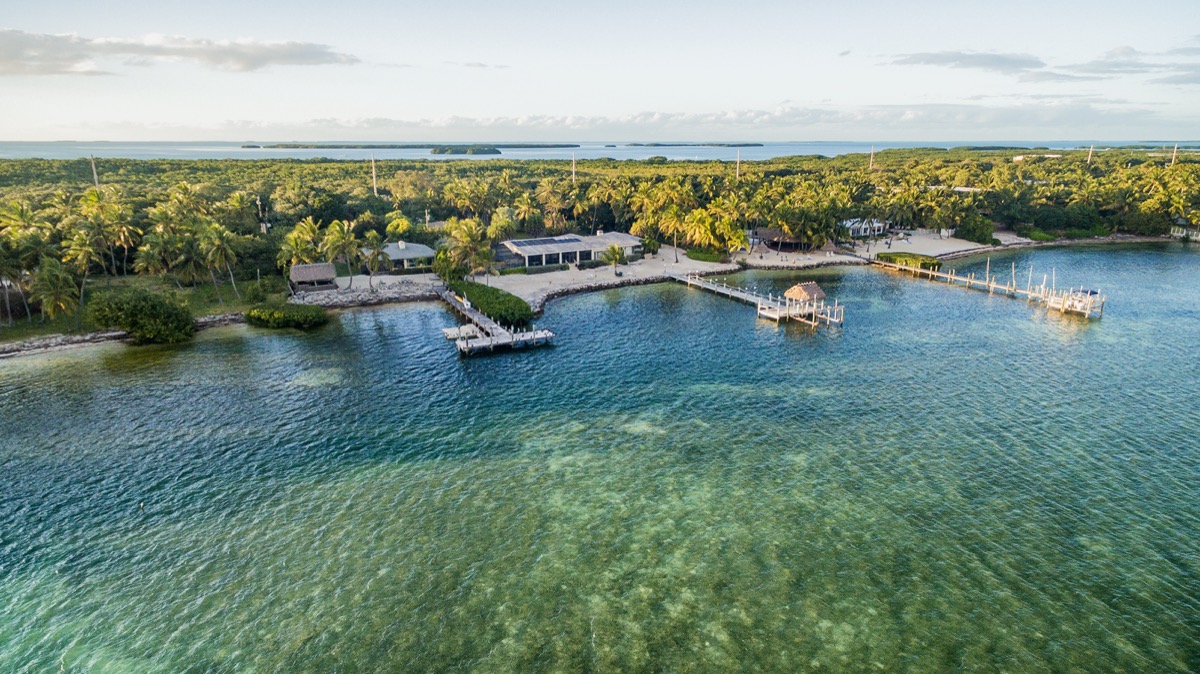 aerial view of islamorada florida keys