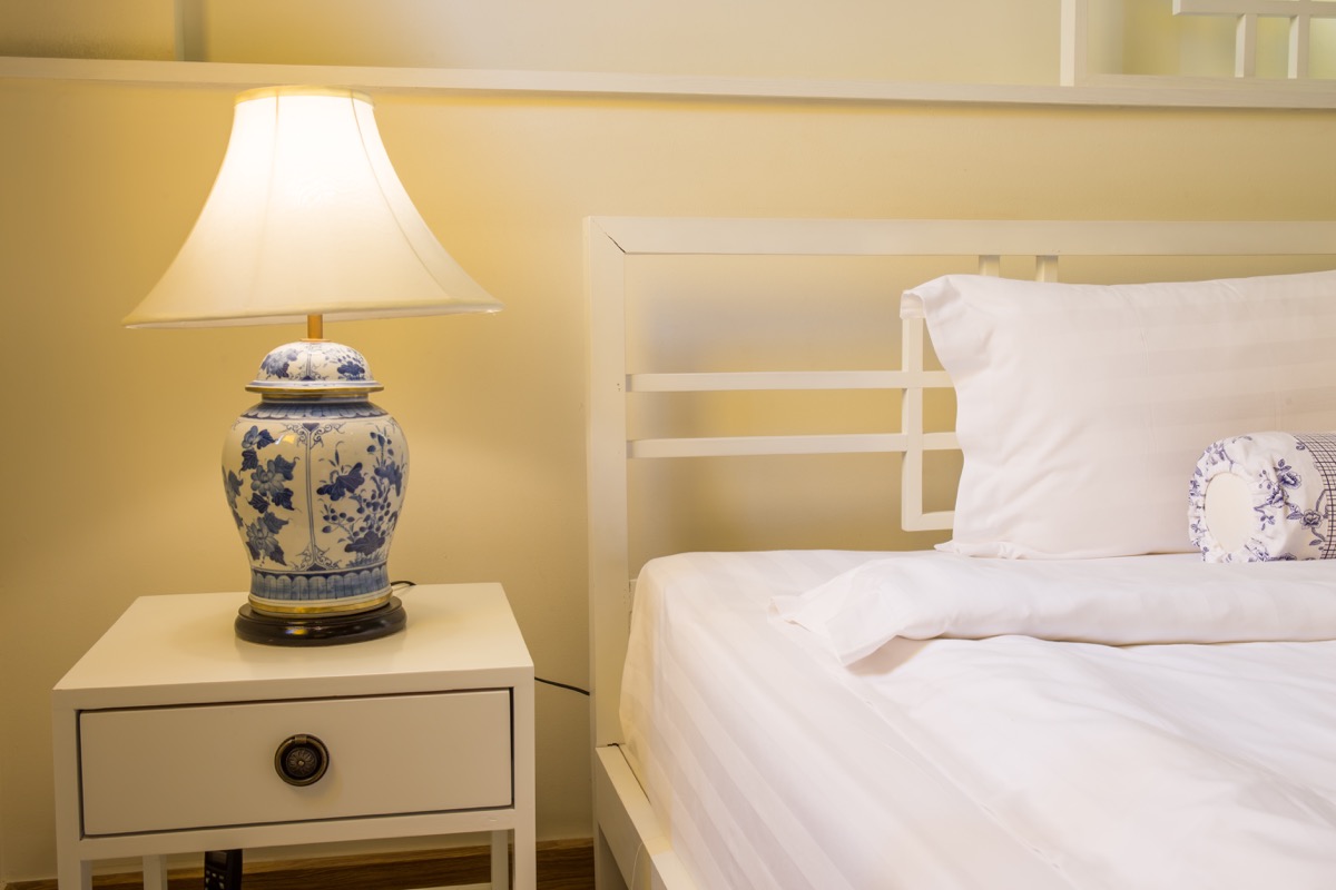 blue and white porcelain lamp