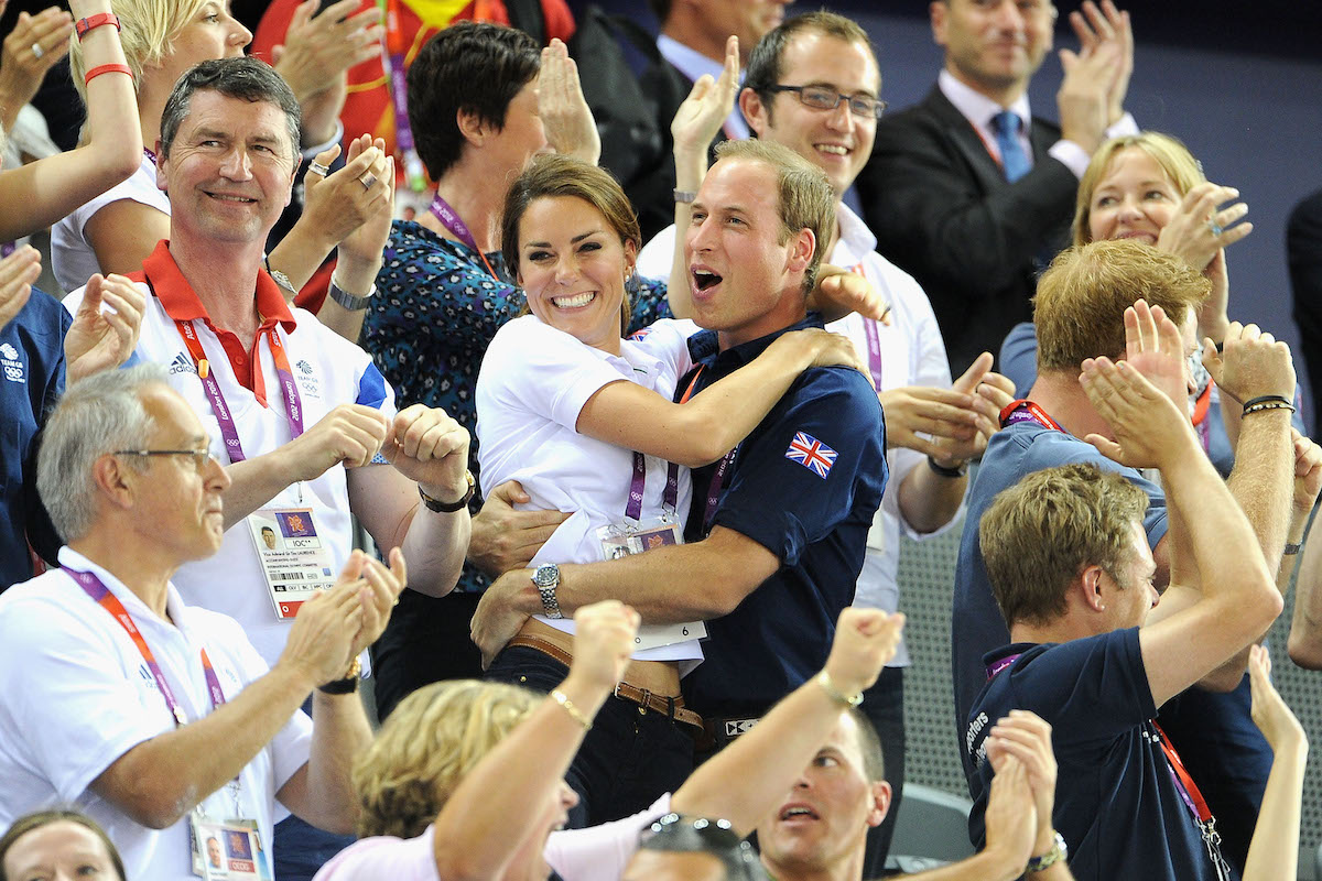 Catherine, Duchess of Cambridge and Prince William, Duke of Cambridge during Day 6 of the London 2012 Olympic Games at Velodrome on August 2, 2012 in London, England.