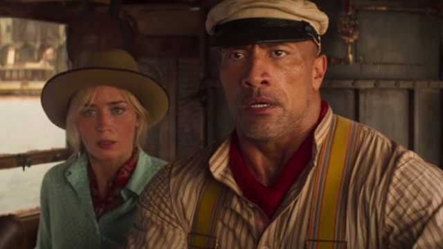 Emily Blunt and Dwayne "The Rock" Johnson in Jungle Cruise