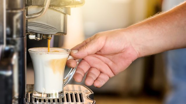 Self-serve coffee machine