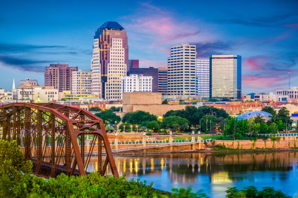 skyline of Shreveport, Louisiana