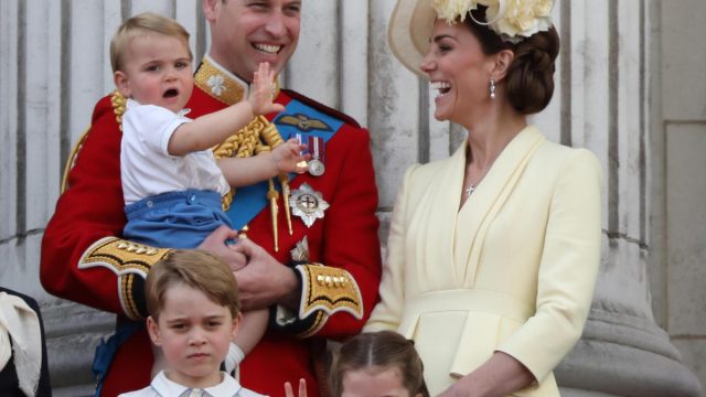 cambridge family on balcony in 2019