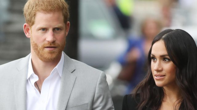 Prince Harry and Meghan Markle visit the Great Famine sculpture, Dublin, Ireland in 2018