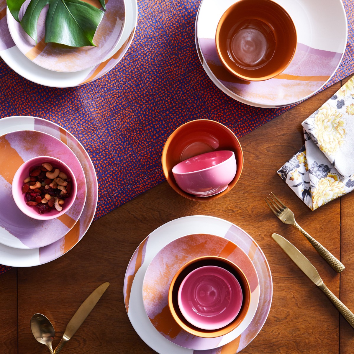 Drew Barrymore Collection dinner set on table