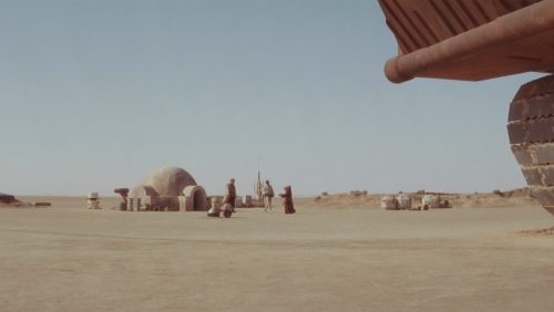 Tatooine landscape in A New Hope