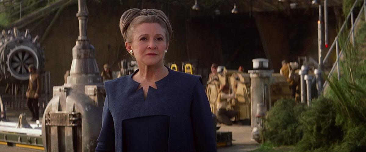 Carrie Fisher in Star Wars: The Force Awakens