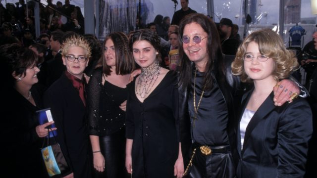 The Osbourne family a the 2000 Grammys