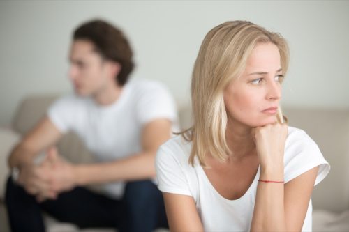 Couple after breakup