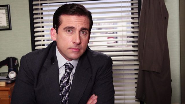 Steve Carell as Michael Scott in The Office