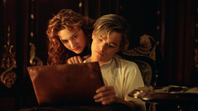 Kate Winslet and Leonardo DiCaprio in Titanic