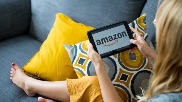 Amazon app on tablet