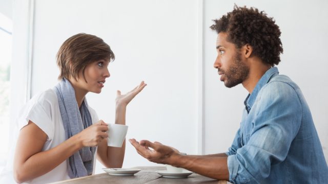 Couple having a disagreement