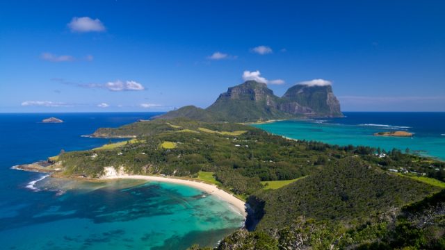 View south over Lord Howe Island from Malabar