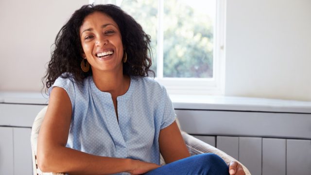 Stylish middle aged black woman copy