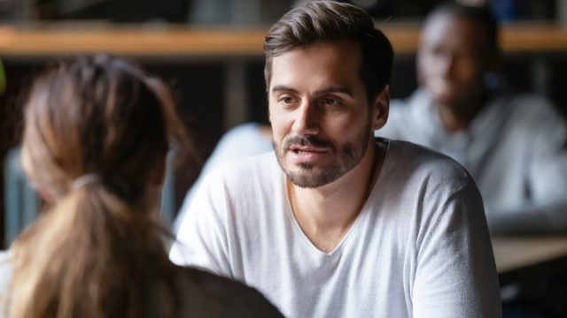 Couple on a date that is not going well due to different food tastes