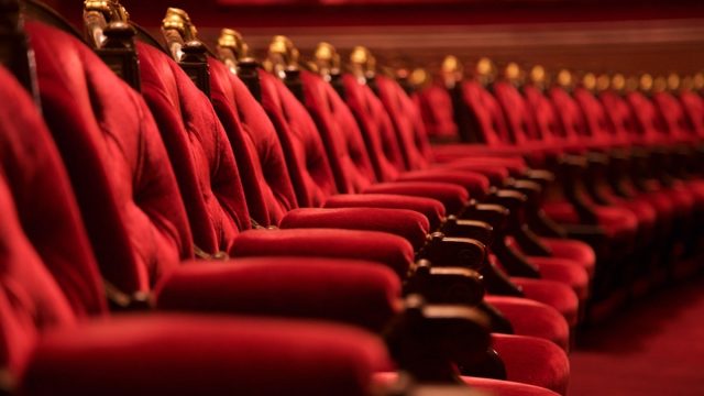 red movie theater chairs