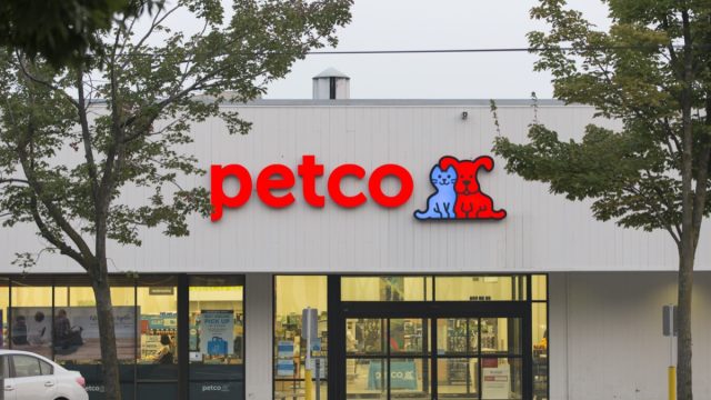 Seattle, Washington, USA - August 21 2018: Entrance of a pet products and services retailer