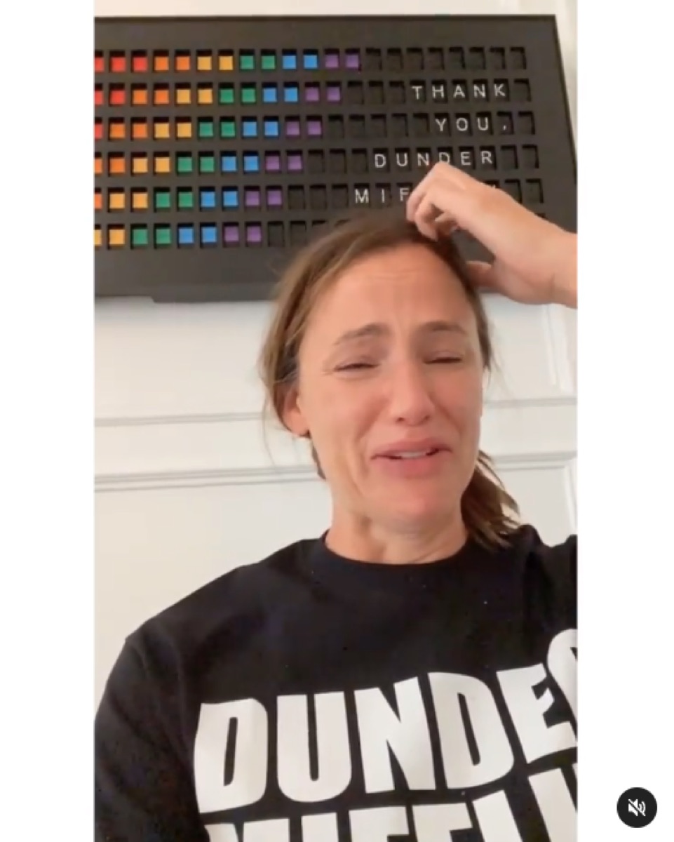 Jennifer Garner "The Office" Instagram video