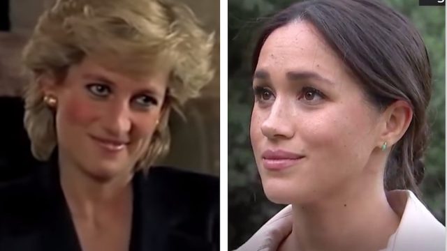 Princess Diana and Meghan Markle