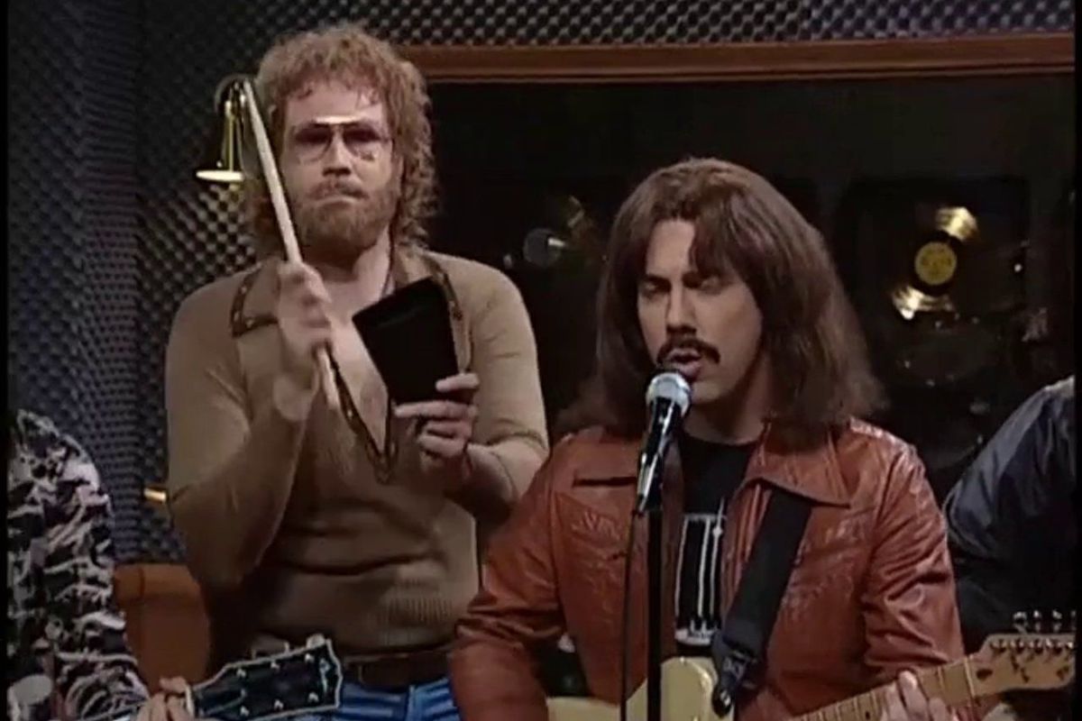 will ferrell and chris parnell on "SNL" in the "more cowbell" sketch