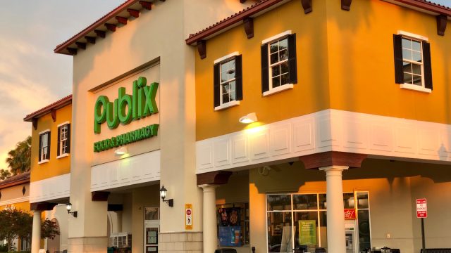 Front entrance of Publix Super Markets Saint Augustine, Florida