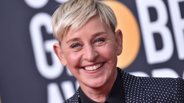 Ellen DeGeneres at the 'Golden Globe Awards' in 2020