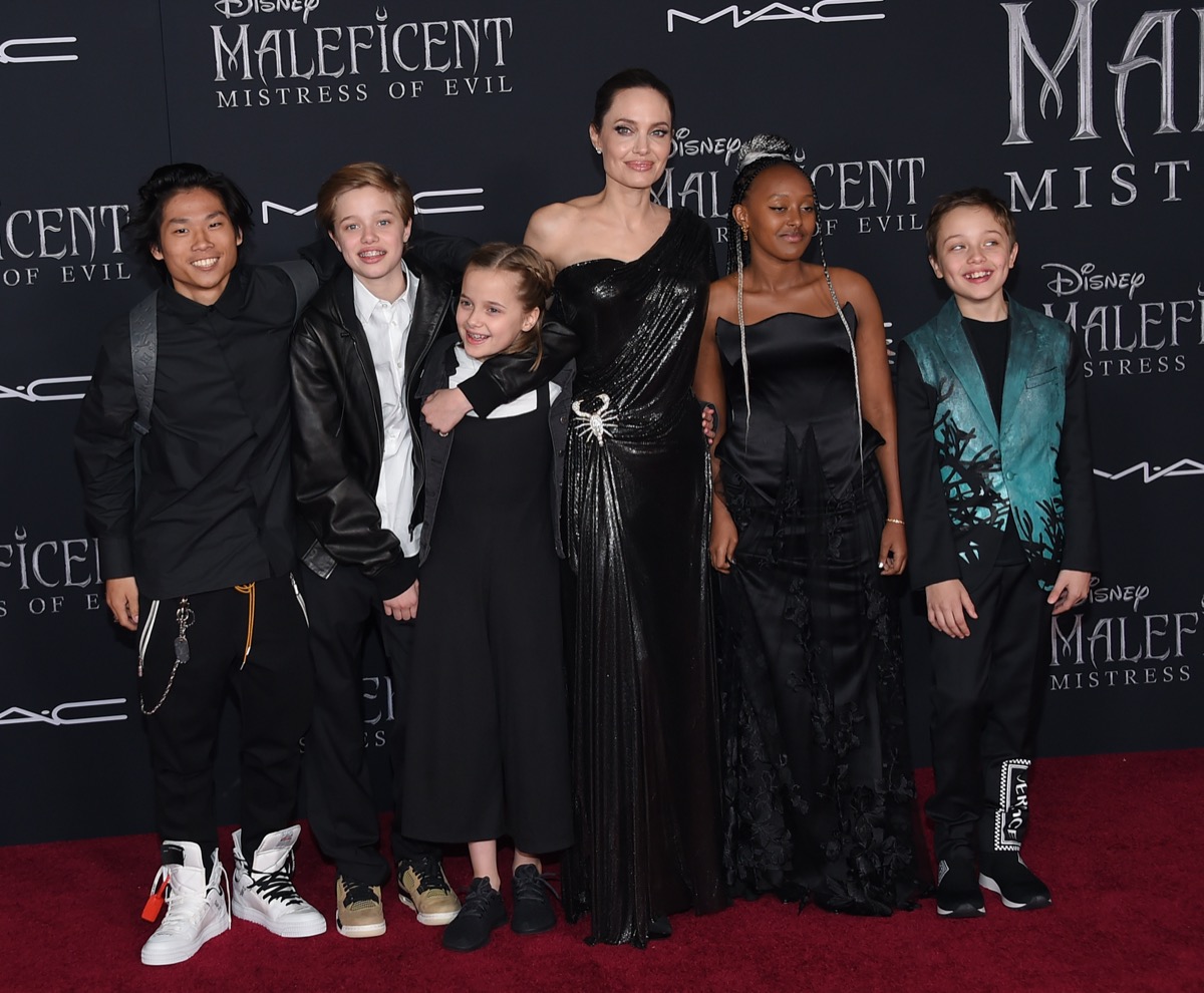 Pax, Shiloh Jolie-Pitt, Vivienn, Angelina Jolie, Zahar and Knox Jolie-Pitt