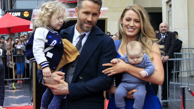 Blake Lively and Ryan Reynolds with kids