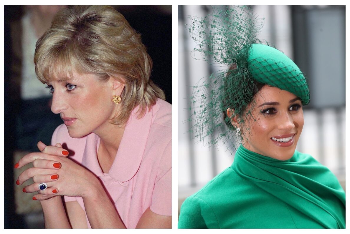 Princess Diana and Meghan Markle