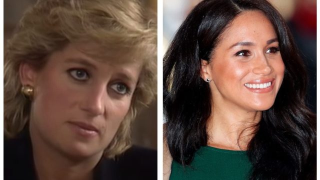 Princess Diana and Meghan Markle