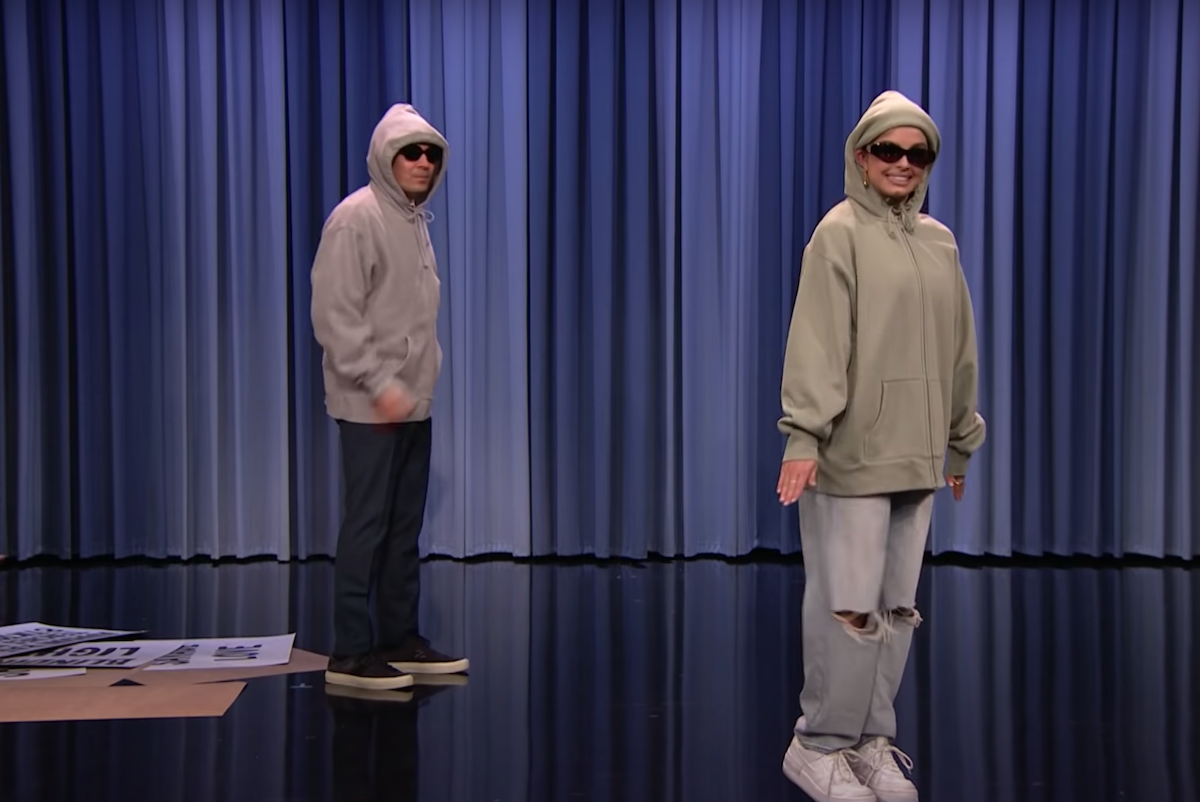 Jimmy Fallon and Addison Rae on "The Tonight Show"