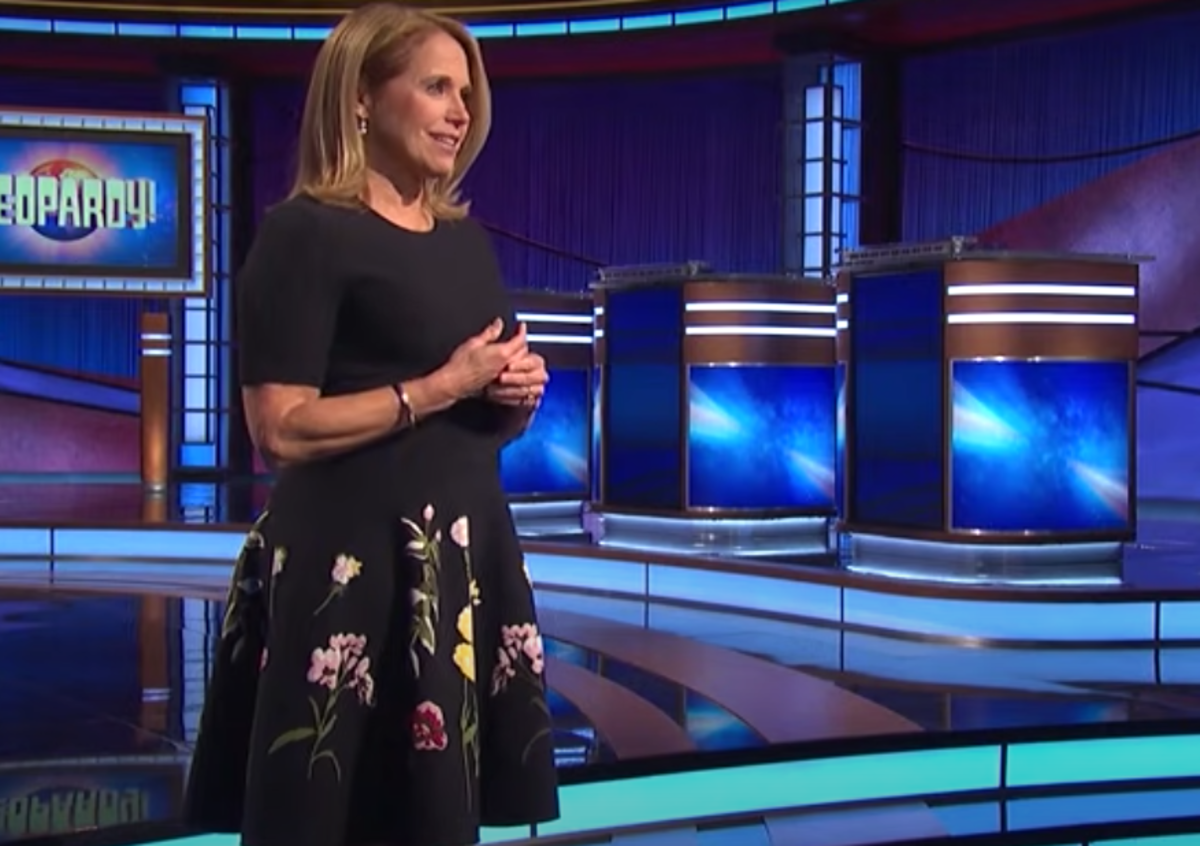 Katie Couric in her "Jeopardy!" guest host interview