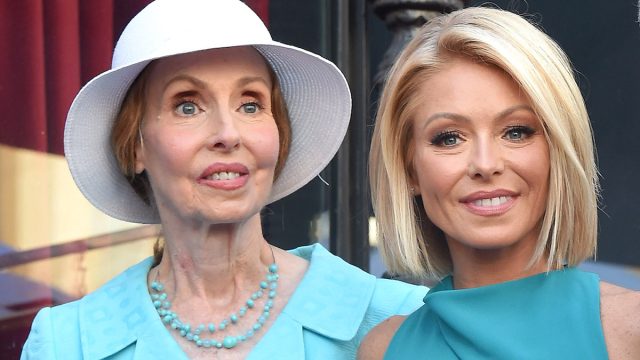 Kelly Ripa and mom Esther Ripa attend the ceremony honoring Kelly Ripa with a star on the Hollywood Walk of Fame on October 12, 2015 in Hollywood, California.