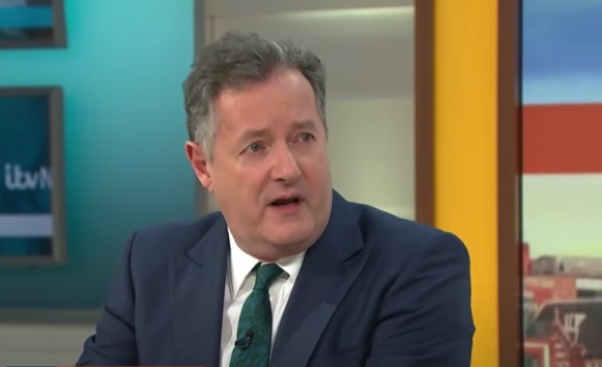Piers Morgan on "Good Morning Britain" in 2021