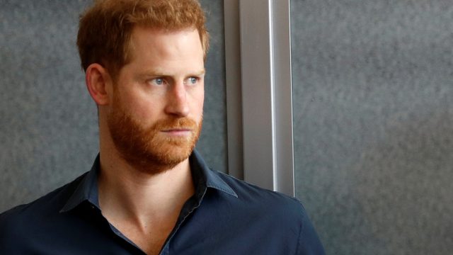 Prince Harry, Duke of Sussex speaks with Formula One World Champion Lewis Hamilton as he officially opens The Silverstone Experience at Silverstone on March 6, 2020 in Northampton, England